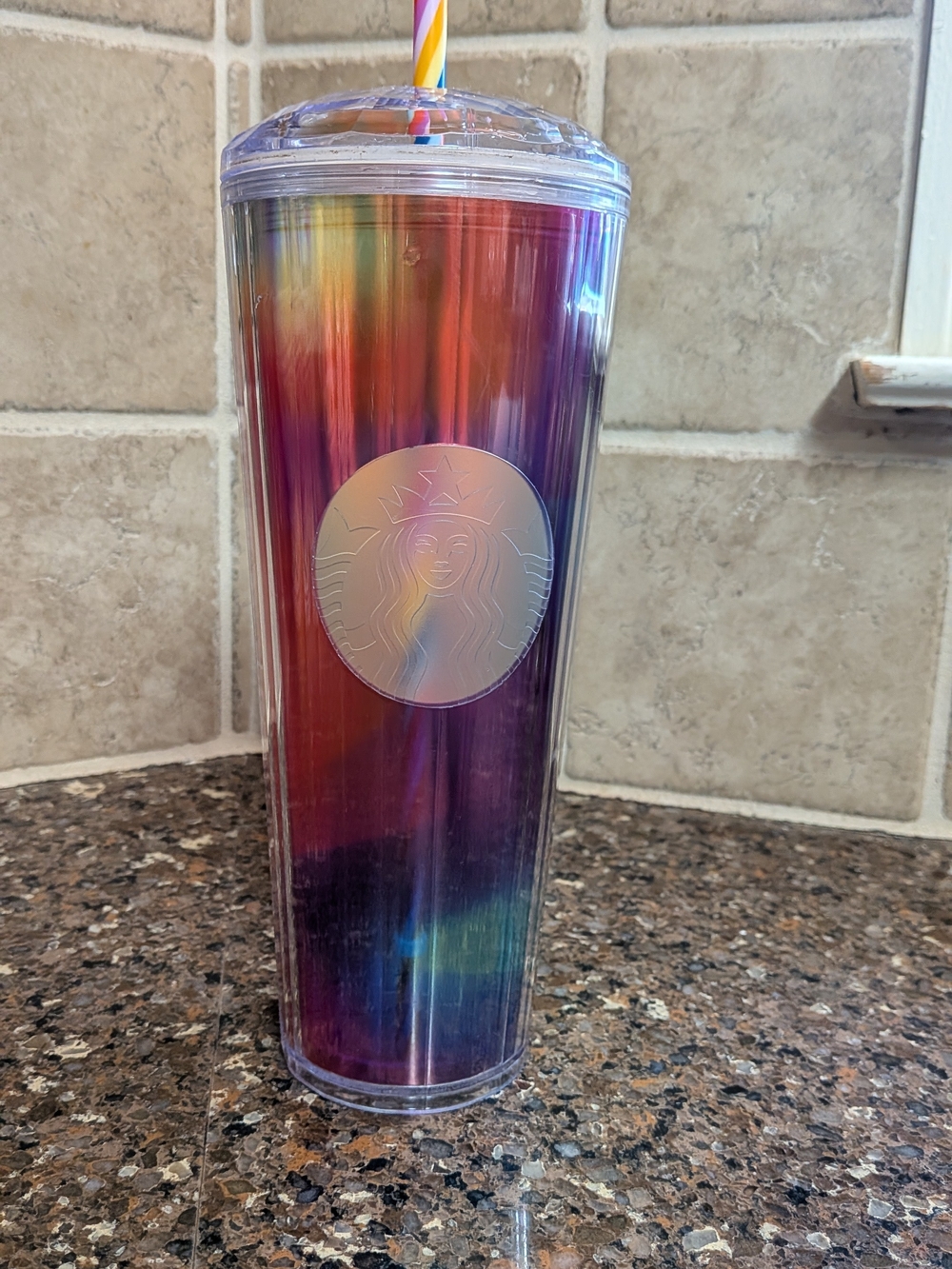 Starbucks Iridescent Rainbow Reusable Tumbler - Multicolor